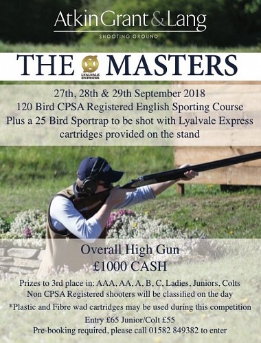 Lyalvale Express Masters 2018