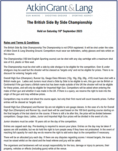 British Side by Side Championships 2023