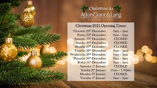Christmas 2021 Opening Hours