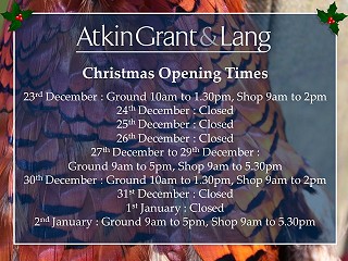 Christmas Opening Times 2018